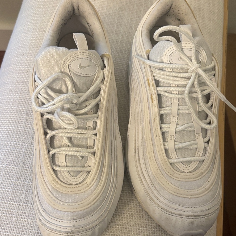 Nike Air Max 97 Triple white Size 7Y - Picture 9 of 9